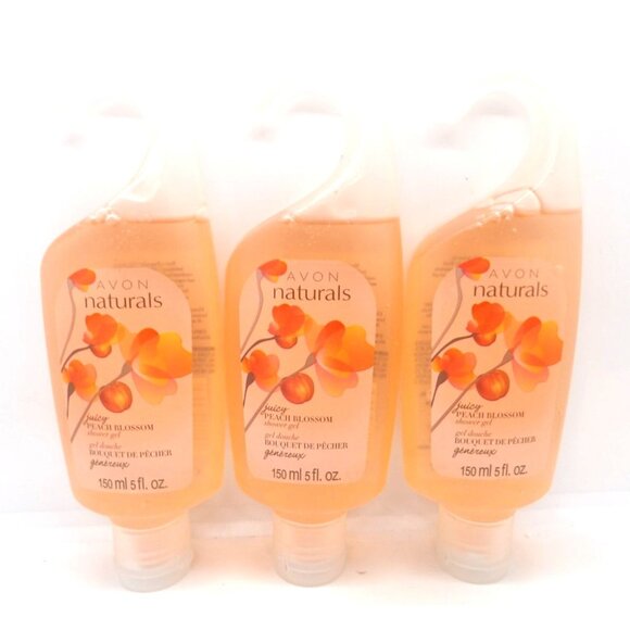 Avon Other - Avon Naturals Peach Blossom Shower Gel 5 fl. oz. Lot of 3 NOS